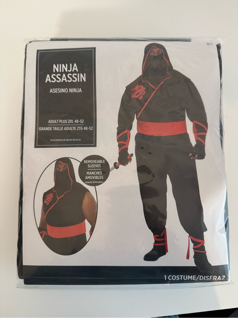 Ninja Men’s Black and Red Pants Costume 48-52
